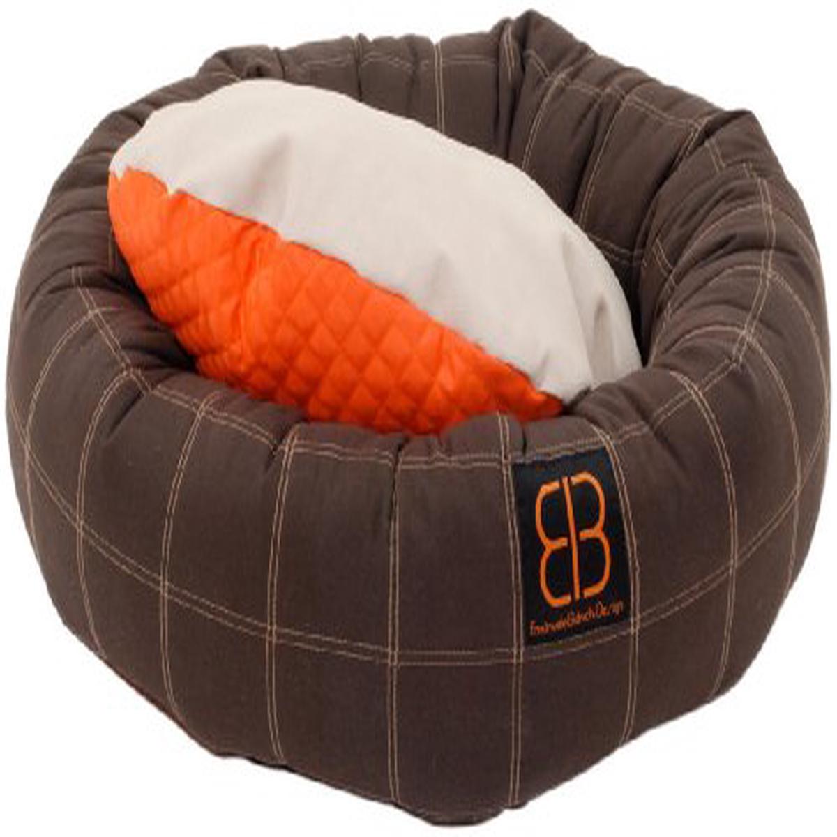 Petego Dozer Donut Round Bolster Dog Bed - 39-Inch