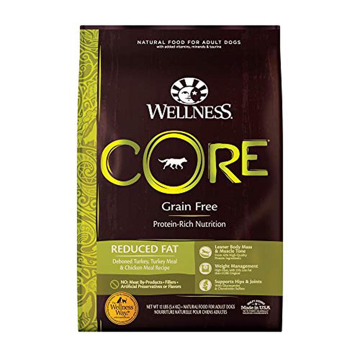 Wellness CORE Natural Reduced Fat Grain Free Dry Dog Food, Turkey & Chicken, 12-Pound Bag - Default Title