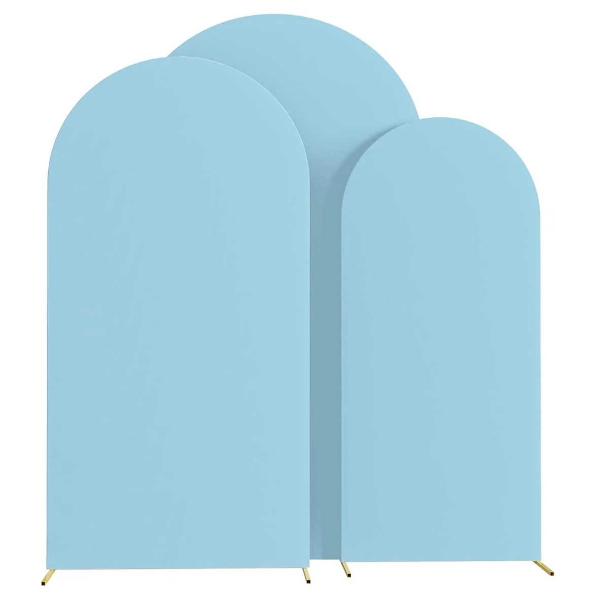 1Pc Arch Stand Cover Wedding Flower Door Decoration Polyester Elastic Set Background Cover Prop Used for Banquet (Without Shelf) - A (Only Cover) | 120x220cm(7.2Ft)