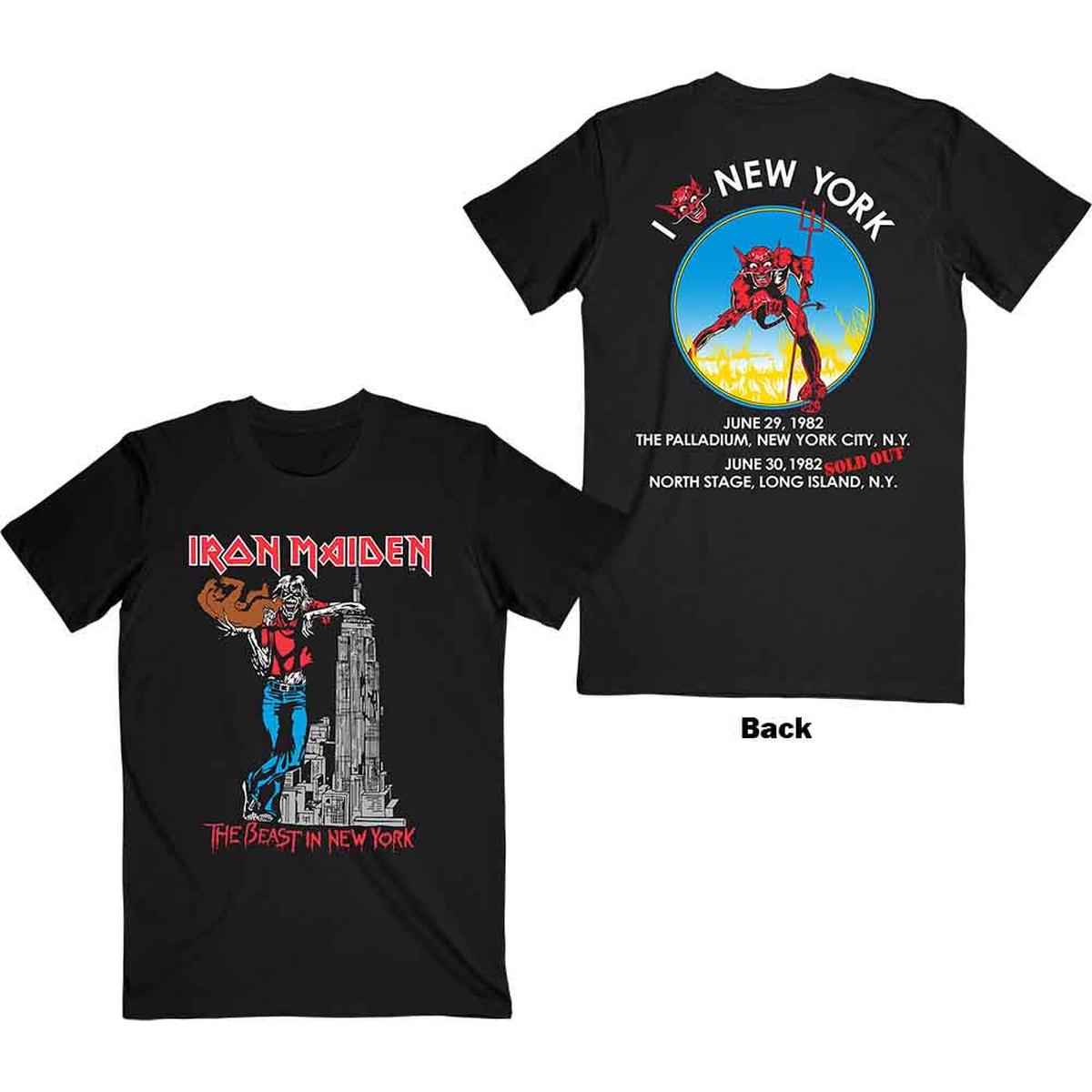 Iron Maiden The Beast In New York - Black | L