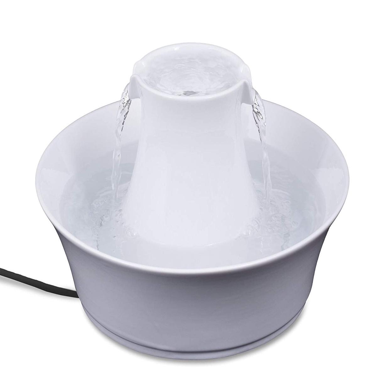 PetSafe Drinkwell Porcelain Avalon Pet Fountain - White