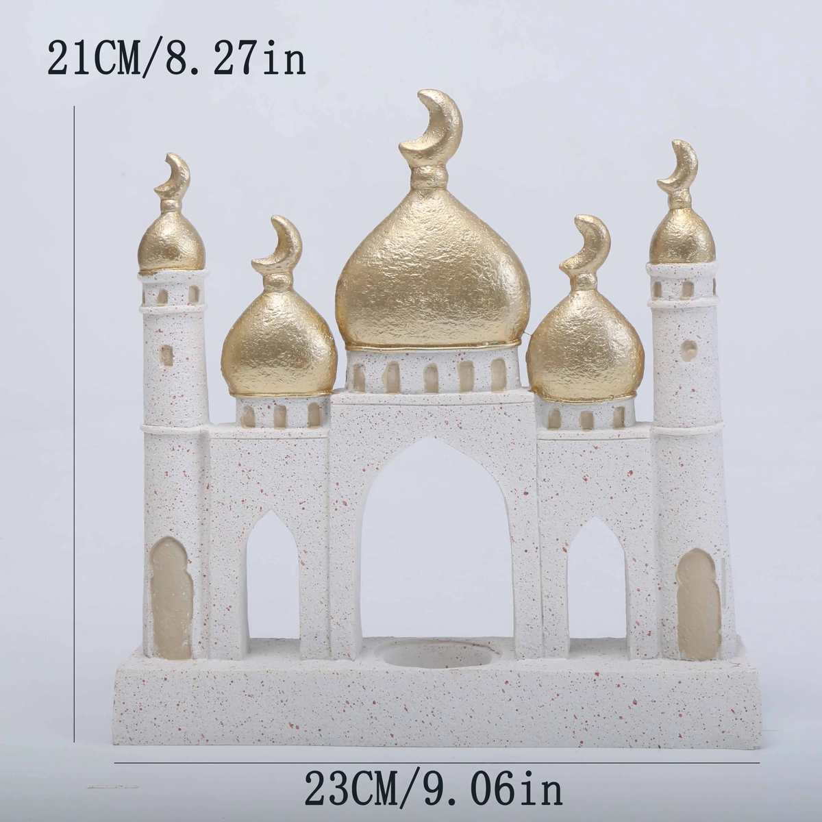 1 PC Ramadan Muslim Kaaba Dome Mosque Islamic Desktop Ornament Table Car Decor Crafts Gifts Candlestick - 23365bian