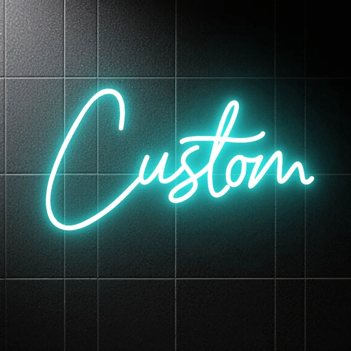 Custom LED Neon Sign USB Dimmable Personalized Name | Perfect Decorative Wall Lighting for Bedroom Home Party Wedding Gifts - Ice Blue | 50cm 9 letter