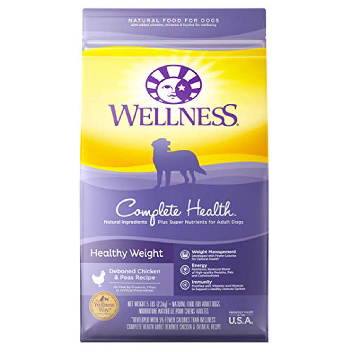 Wellness Complete Health Natural Dry Dog Food, Healthy Weight Recipe, 26-Pound Bag - 26-Pound Bag