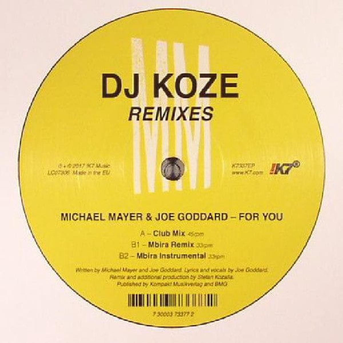 Michael Mayer & Joe Goddard - For You (DJ Koze Remixes) (12")