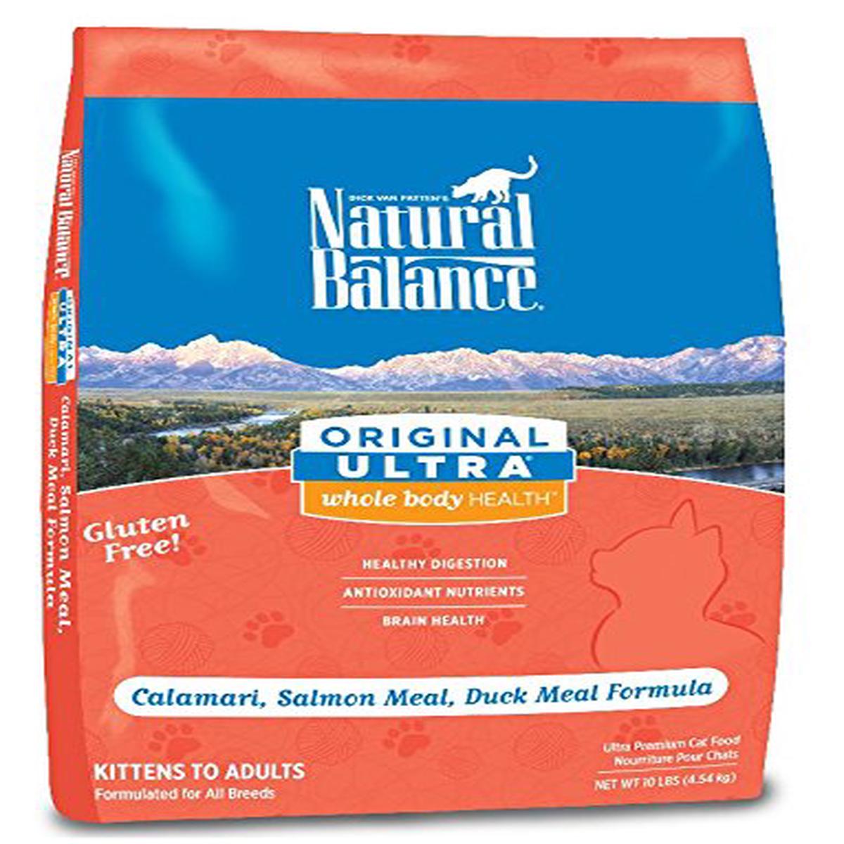 Natural Balance 52012 Ultra Whole Body Health Calamari,Salmon and Duck Cat Food (10LB) - Default Title