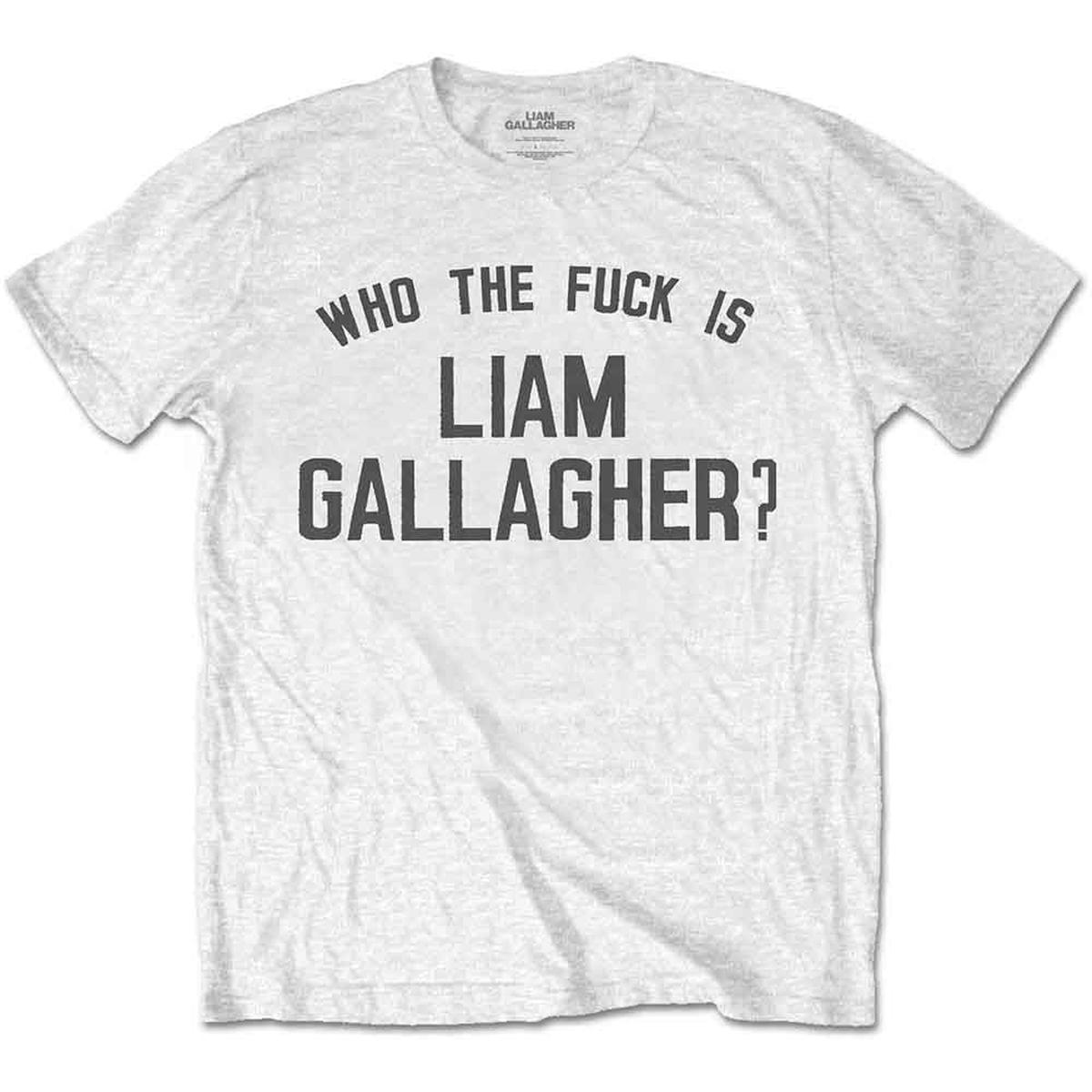 Liam Gallagher Who the Fuck - White | 2XL