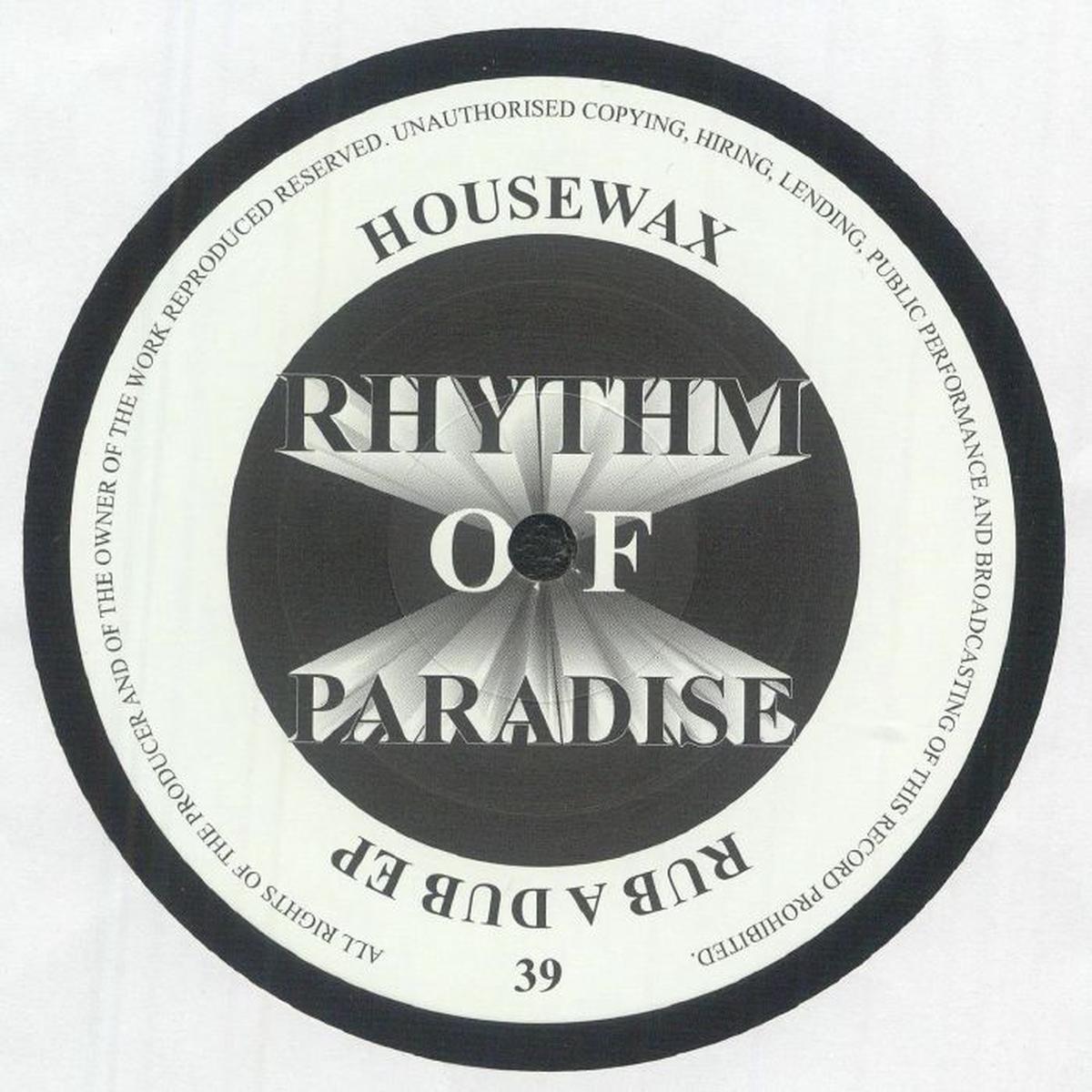 Rhythm Of Paradise - Rub A Dub EP (12")