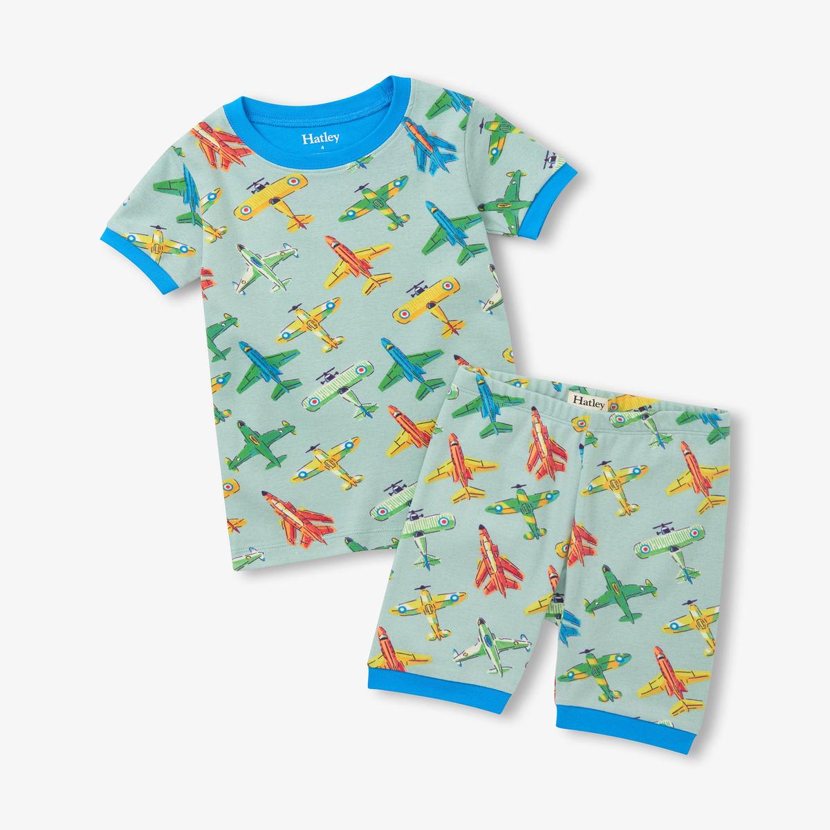 Vintage Airplanes Short Pajamas - 4