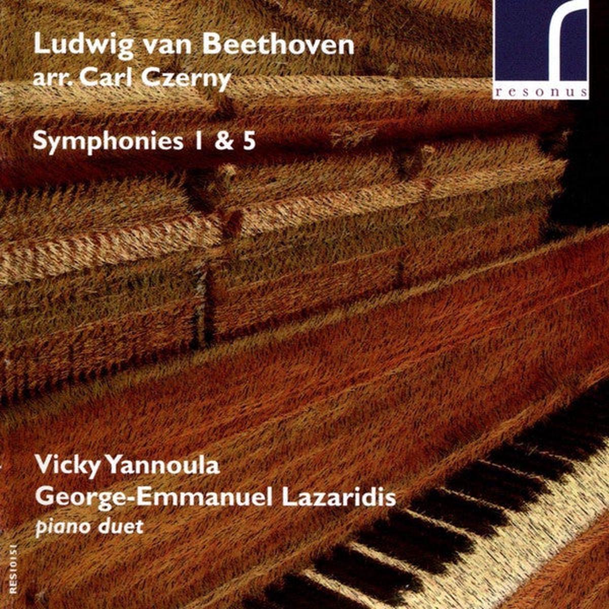 Beethoven / Yannoula / Lazaridis- Symphonies 1 & 5 For Piano Duet (Arr. Czerny) (CD)