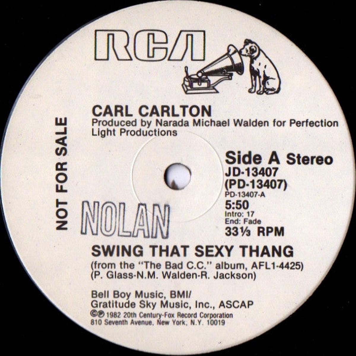 Carl Carlton - Swing That Sexy Thang (12", Promo, Ind) (VG+)