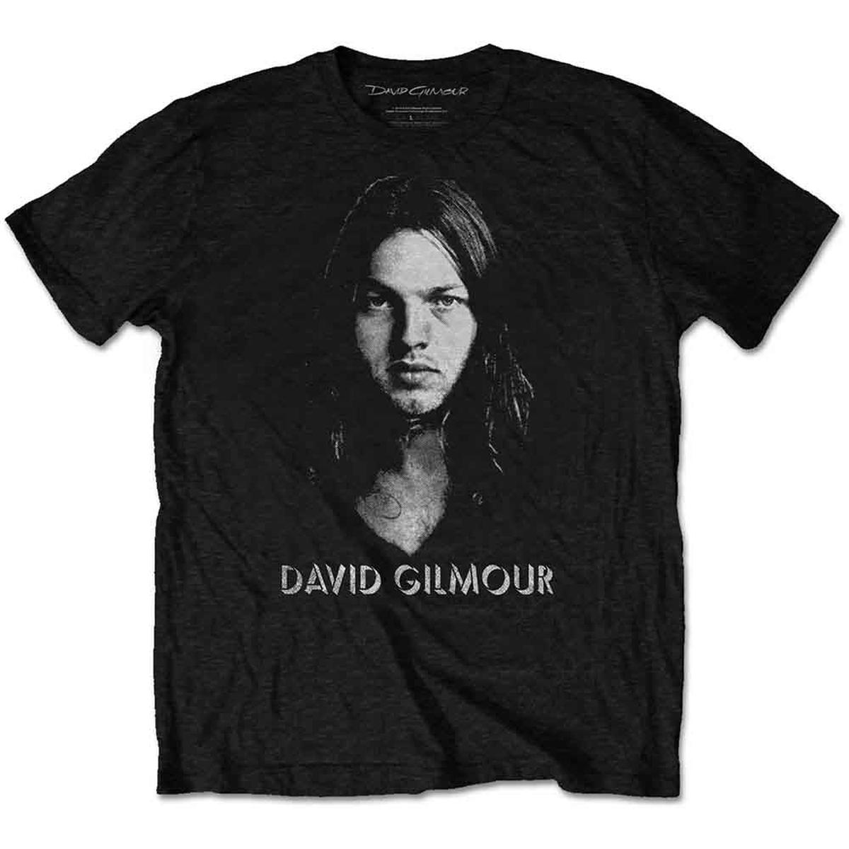 David Gilmour Half-tone Face - Black | L