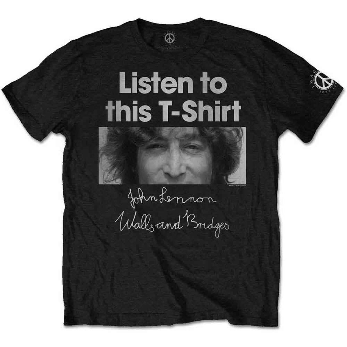 John Lennon Listen Lady - Black | 2XL