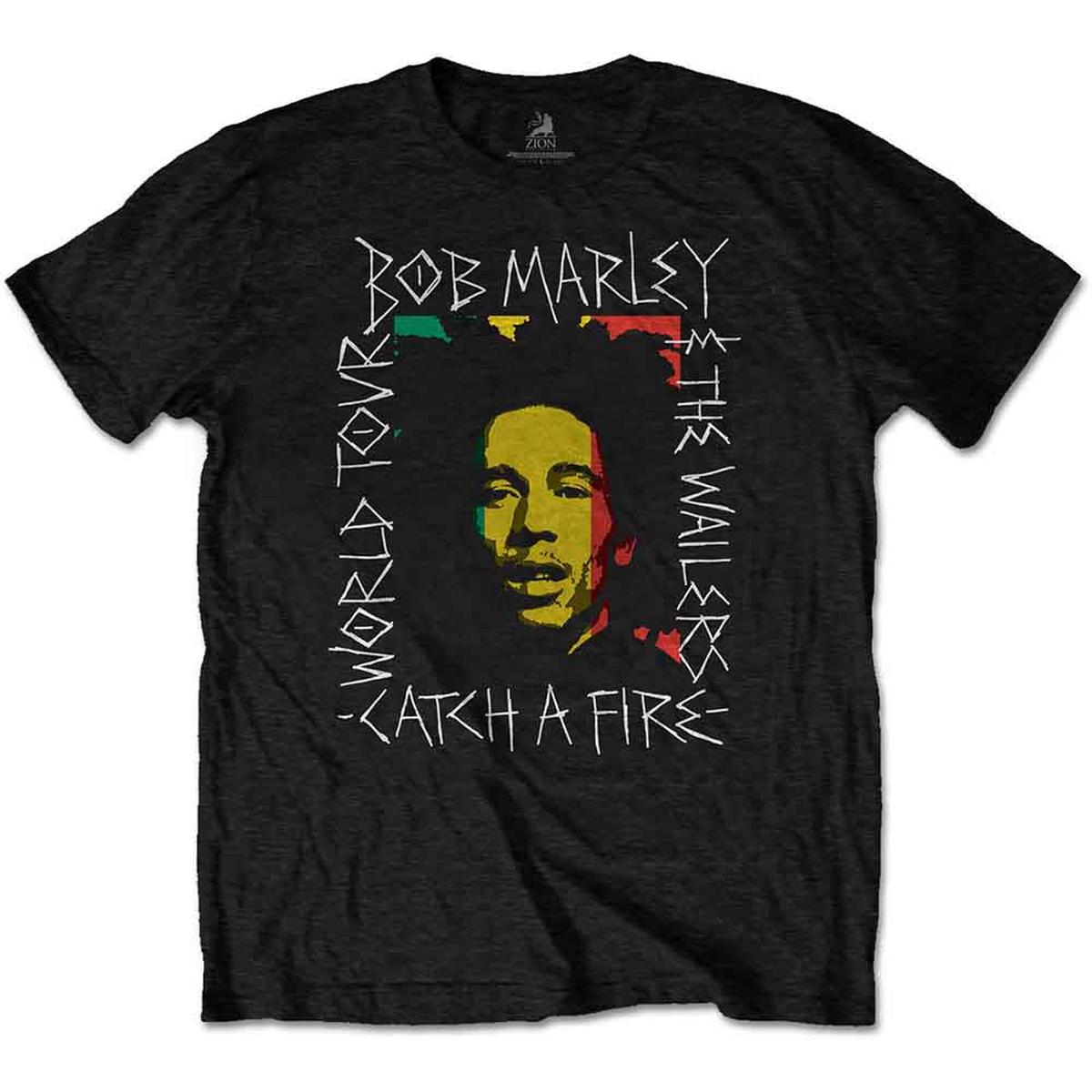 Bob Marley Rasta Scratch - Black | S