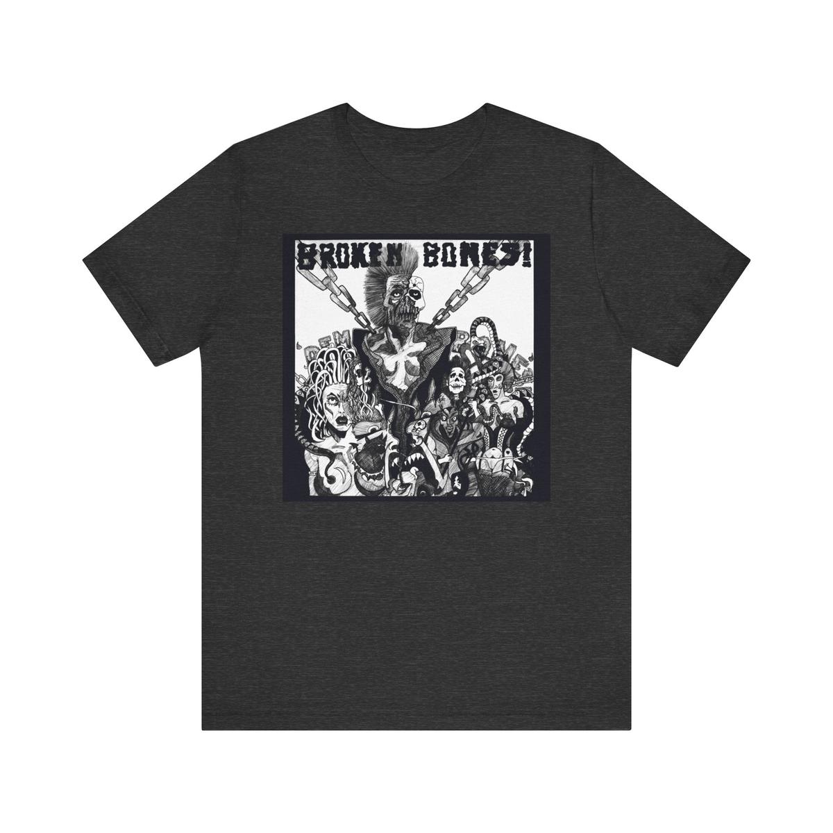 Broken Bones 'Dem Bones' t-shirt - Dark Grey Heather | XL