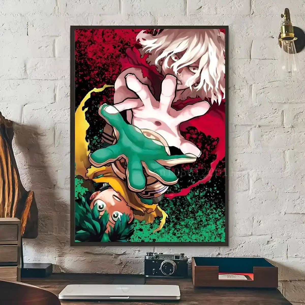 Classic Anime My Hero Academia Poster Self-adhesive Art Waterproof Paper Sticker Coffee House Bar Room Wall Decor - z3 | 10x15cm No Frame