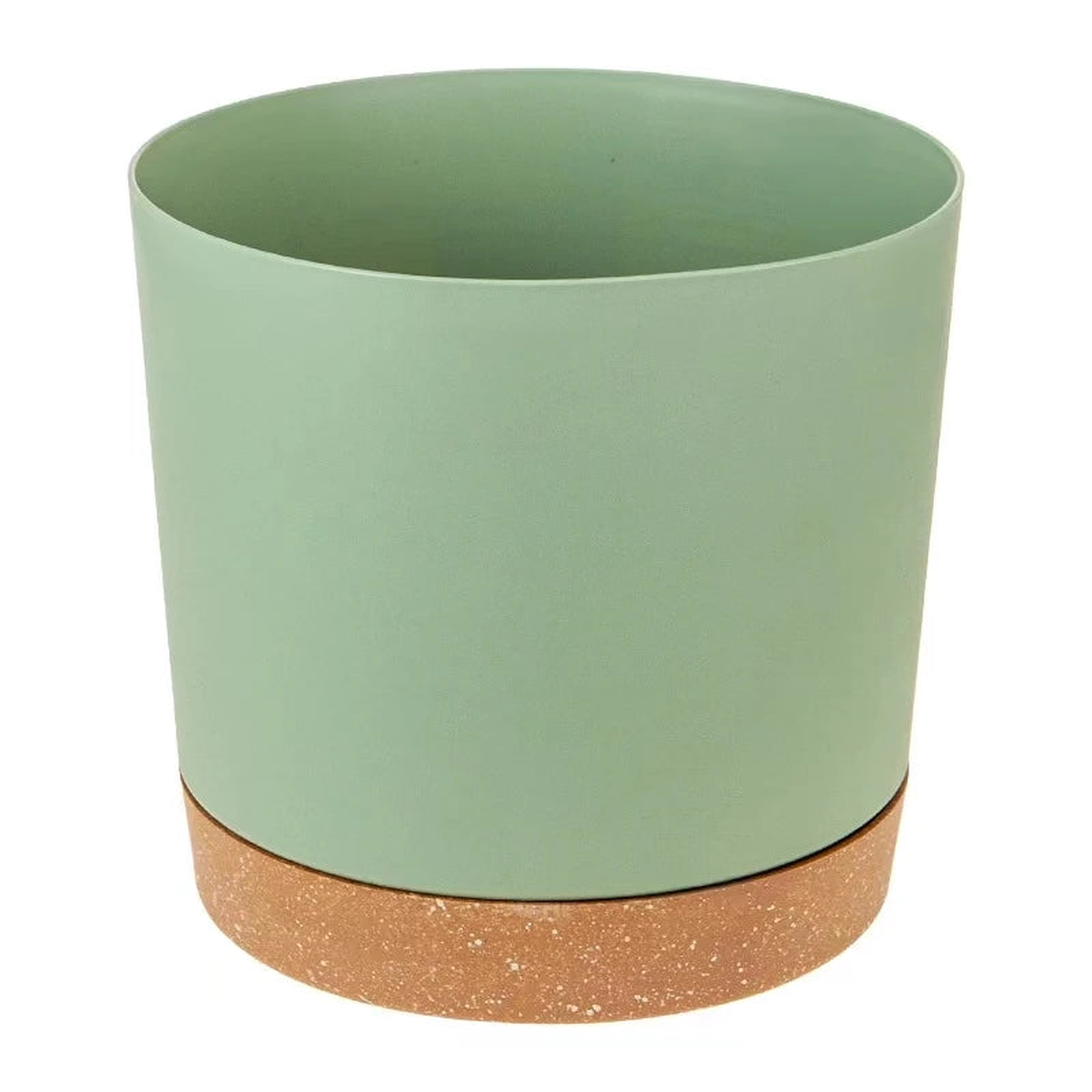 Plant POTS, lightweight large POTS for indoor plants and outdoor plants, large plastic POTS with drainage - Green | 4.7 inch