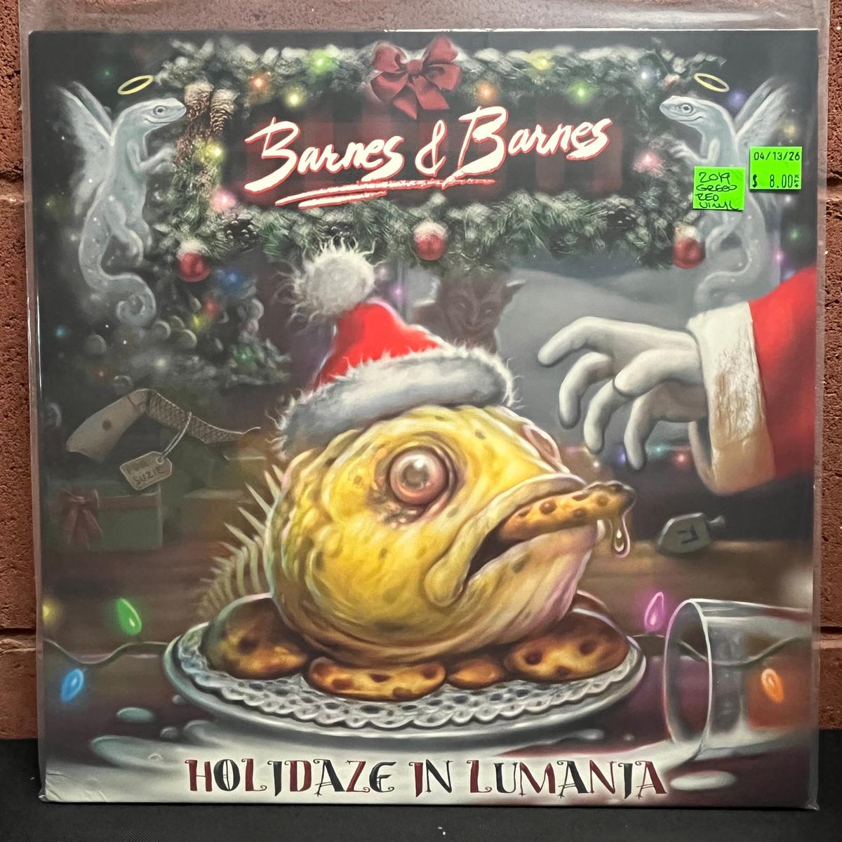 Used Vinyl: Barnes & Barnes "Holidaze In Lumania" LP (2019 Press - Green & Red Swirl Vinyl)