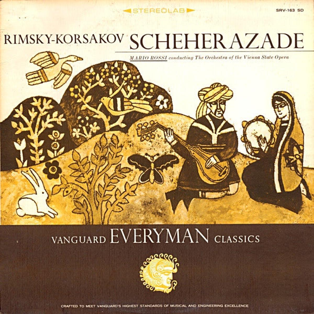 Mario Rossi (2) Conducting Orchester Der Wiener Staatsoper / Nikolai Rimsky-Korsakov - Scheherazade (LP, Album, RE) (NM or M-)
