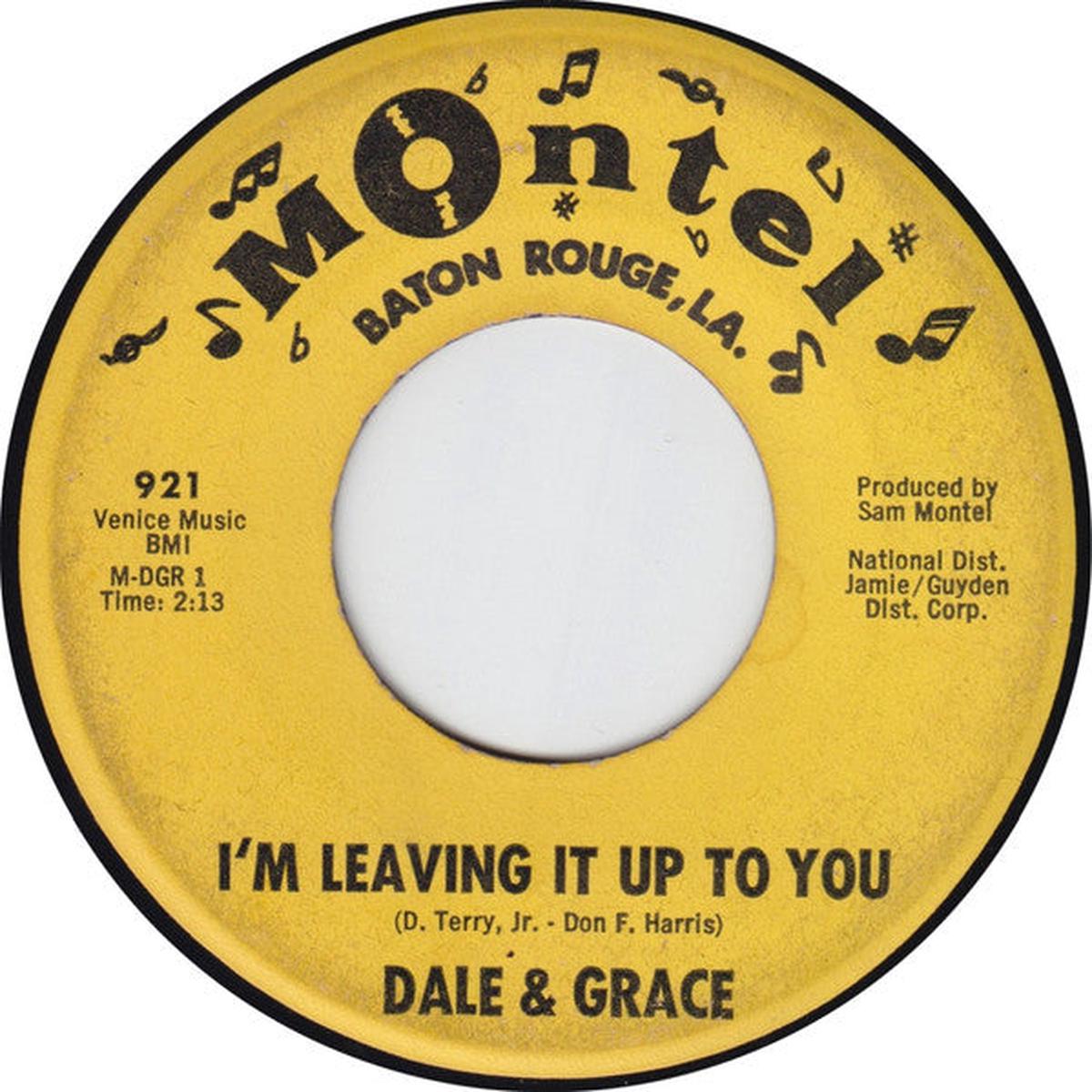 Dale & Grace - I'm Leaving It Up To You (7", Mono, Mon) (VG)