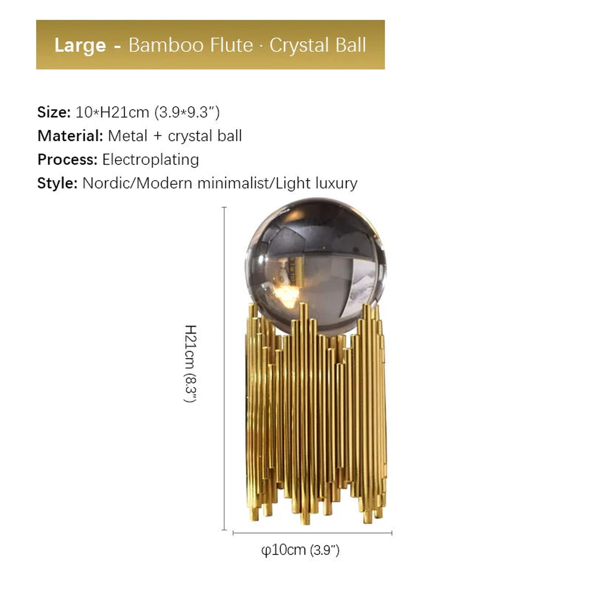 Modern Luxur Creativity Crystal Ball Living Room Bedroom TV Cabinet Wine Cabinet Decorative Items Handicrafts Collectible - Style 27 | China Mainland