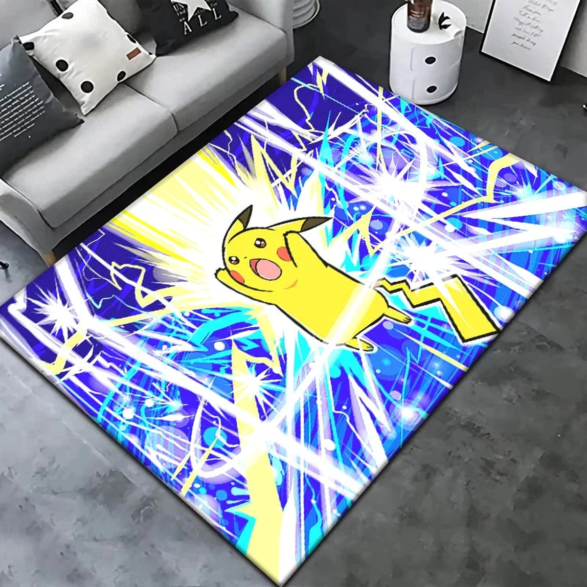 Pokemon Pikachu Cartoon Carpet Rug for Living Room Bedroom Decoration Picnic Camp Kitchen Carpet Crawling Carpet Decoration - model2 | 100x150cm(39x59 in)