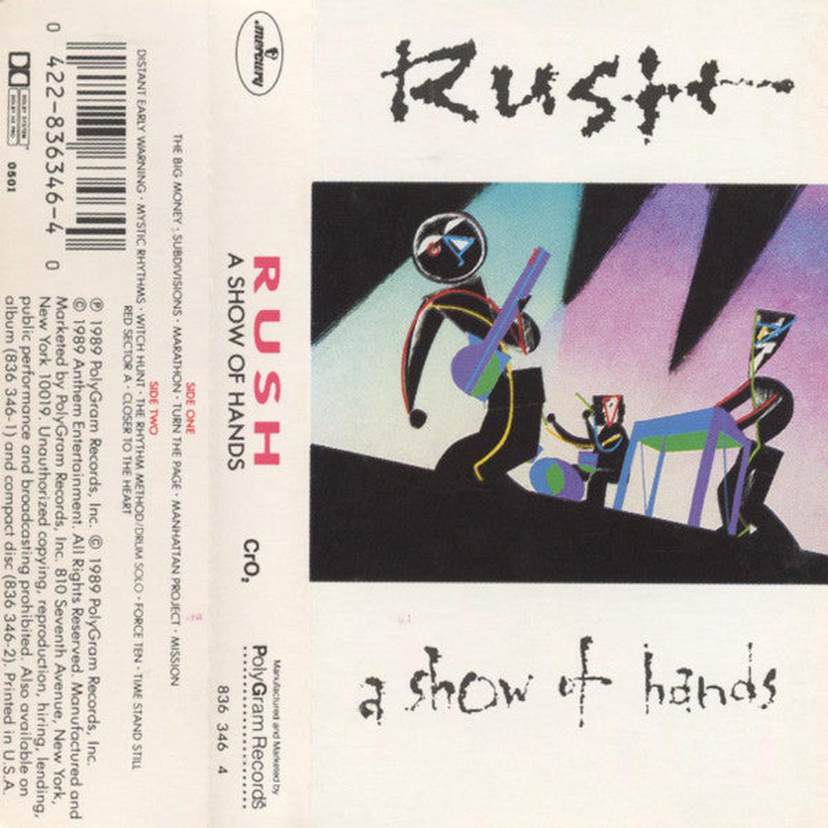 Rush - A Show Of Hands (Cass, Album) (VG+)